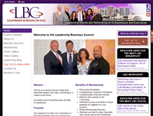 Tablet Screenshot of leadershipbusinesscouncil.com